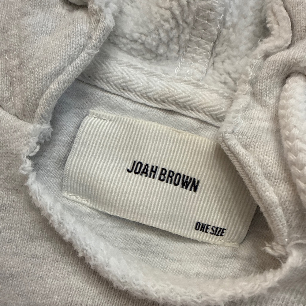 JOAH BROWN Pearl Grey French Terry Lounge Set Cropped Hoodie Joggers - Picture 7 of 16